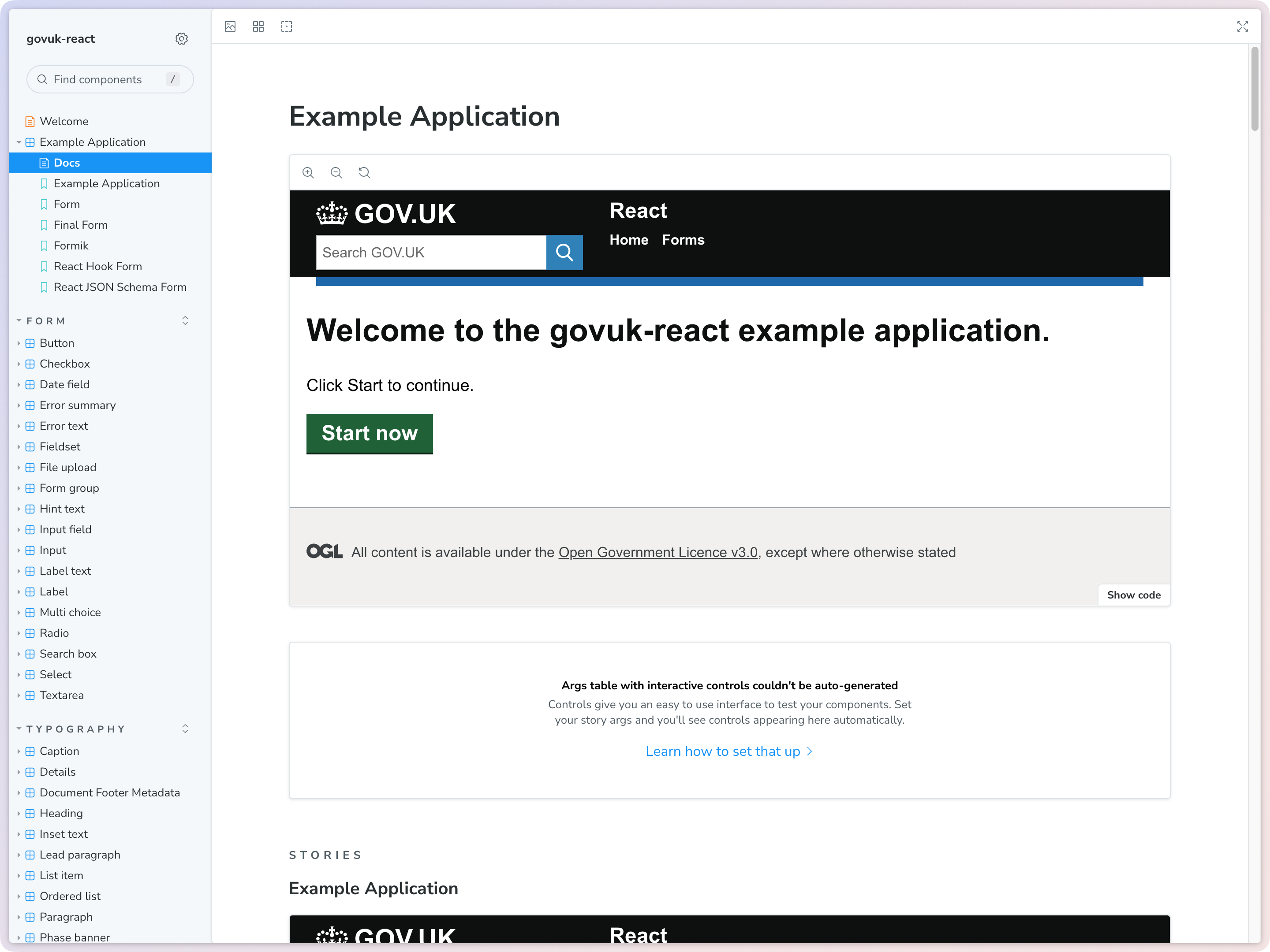 gov.uk의 design system